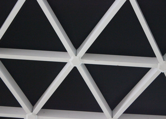 Extruded Triangle เชิงพาณิชย์เพดานกระเบื้องอลูมิเนียมระงับเพดานตาราง