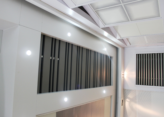 Metal Open Frame Linear Metal Ceiling Install With Steel Suspended Keel System