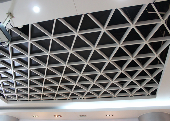 เพดานโลหะระงับความกว้างโครงขดลวดแบบเปิดเซลล์ Open Cell Ceiling Tiles
